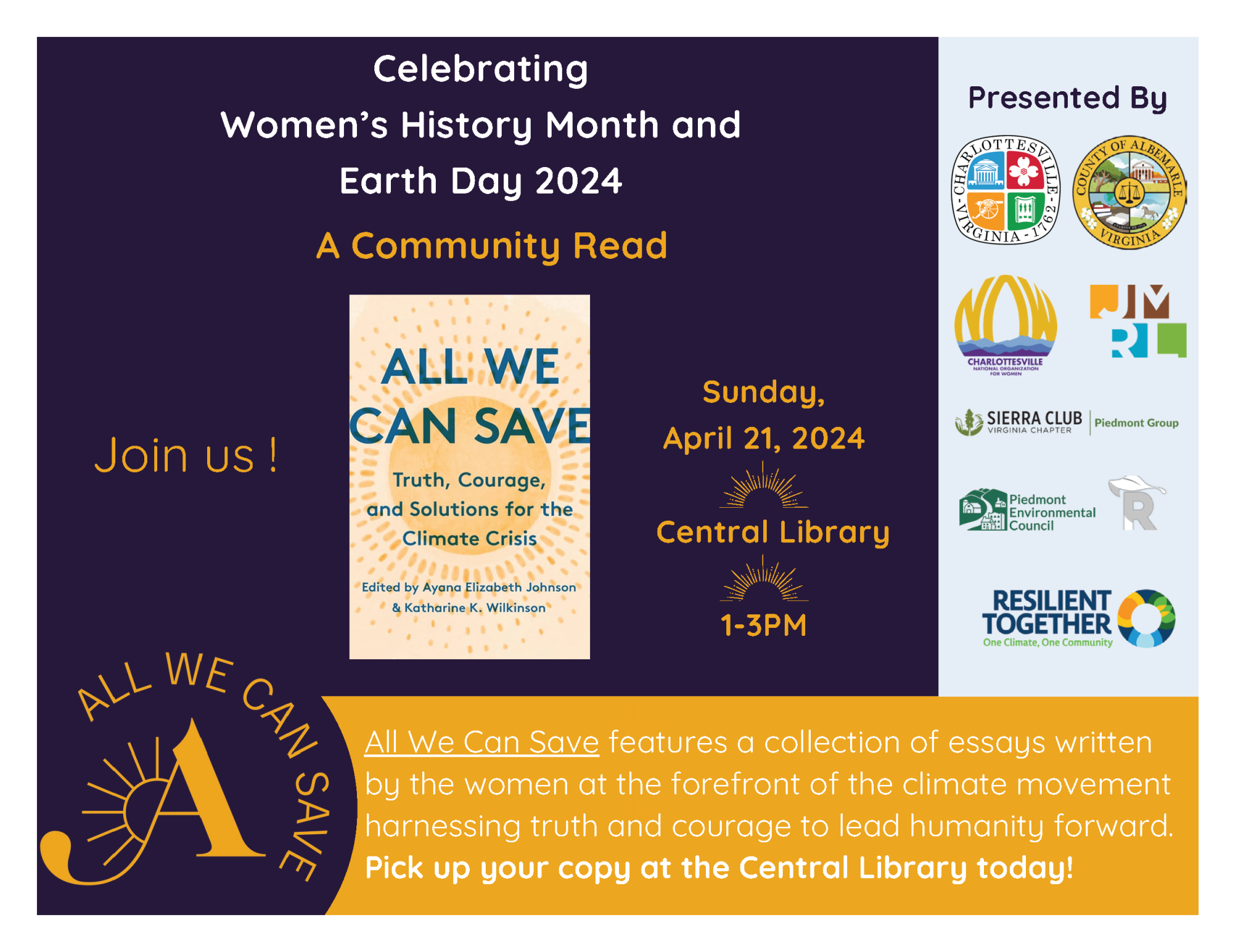 All We Can Save: Spring Community Read 2024