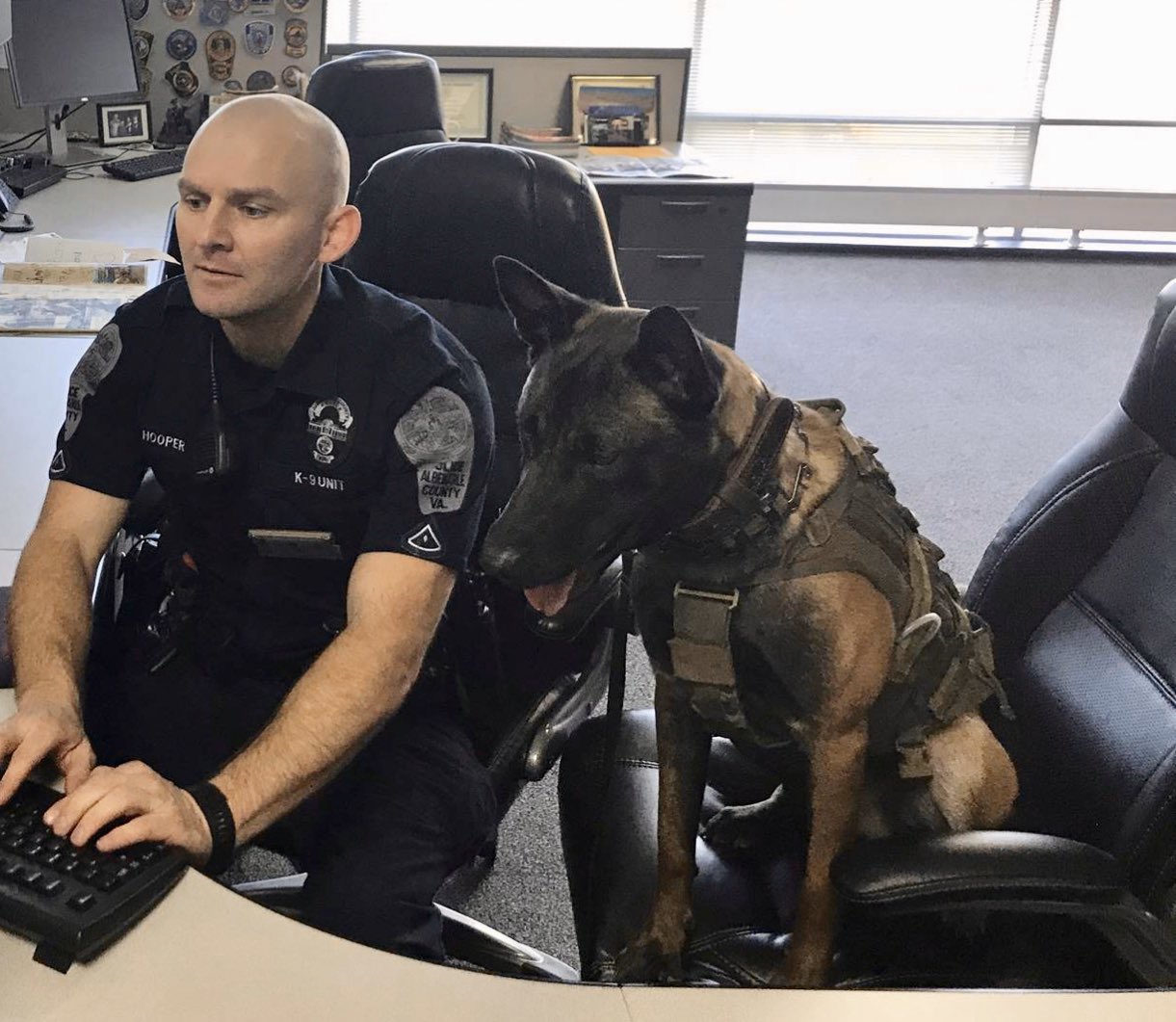 Officer Hooper with K-9 Daxel